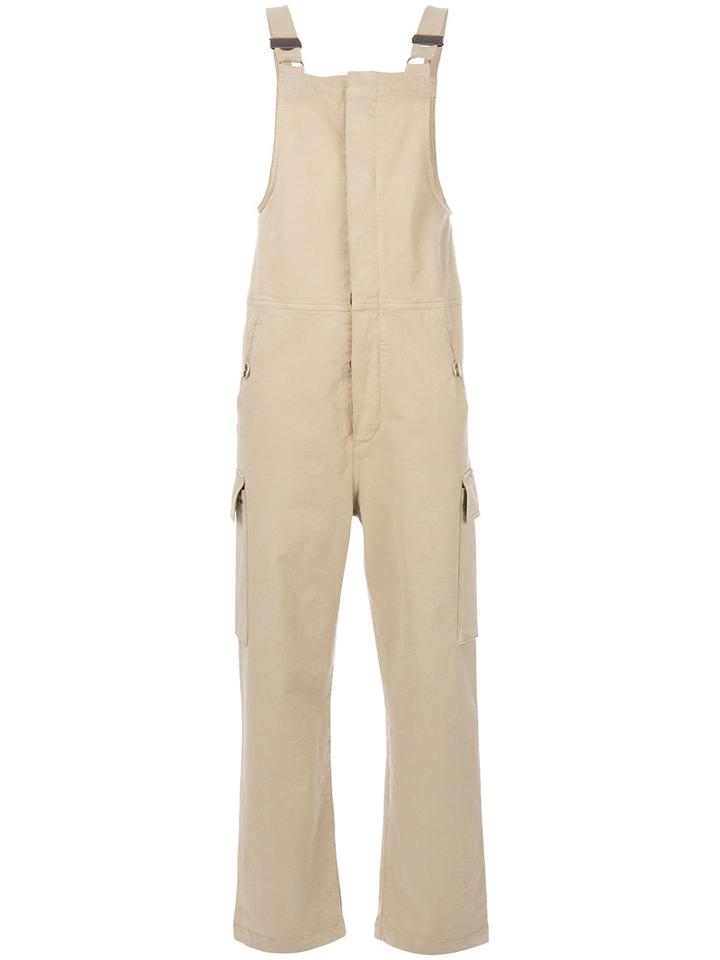 See By Chloé - Overall Jumpsuit - Women - Cotton/spandex/elastane - 34, Nude/neutrals, Cotton/spandex/elastane