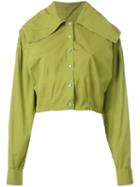 Romeo Gigli Vintage Cropped Jacket, Women's, Size: 44, Green