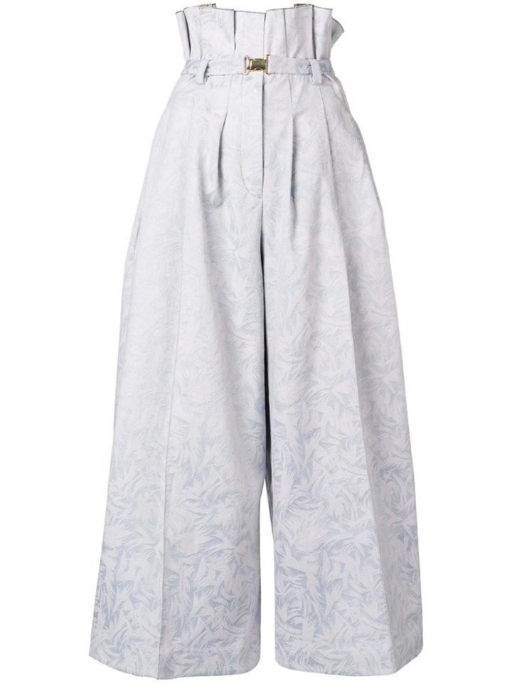 Atu Body Couture Cropped Wide-leg Trousers - Blue