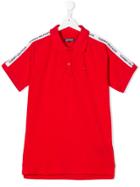 Tommy Hilfiger Junior Teen Logo Trim Polo Shirt - Red