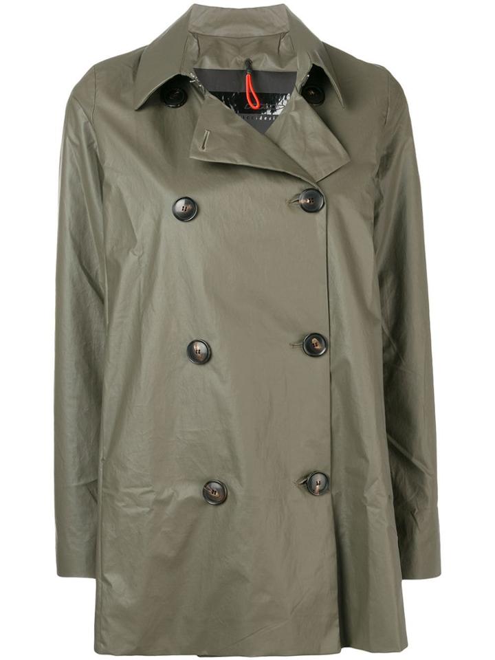Rrd Short Trench Coat - Grey