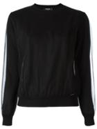 Dsquared2 Draped Mesh Jumper, Women's, Size: Xs, Black, Virgin Wool/polyamide