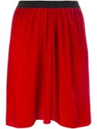 Isabel Marant Étoile 'linore' Velvet Skirt, Women's, Size: 40, Red, Rayon/silk/cotton/cotton