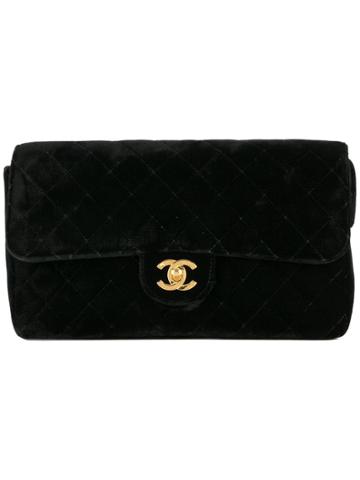 Chanel Vintage Chain Backpack Bag - Black