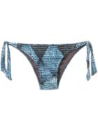 Lygia & Nanny Printed Bikini Briefs, Women's, Size: 38, Blue, Polyamide/spandex/elastane