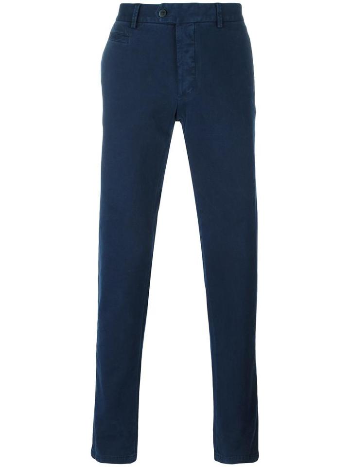 Fay Classic Chinos, Men's, Size: 52, Blue, Cotton/spandex/elastane