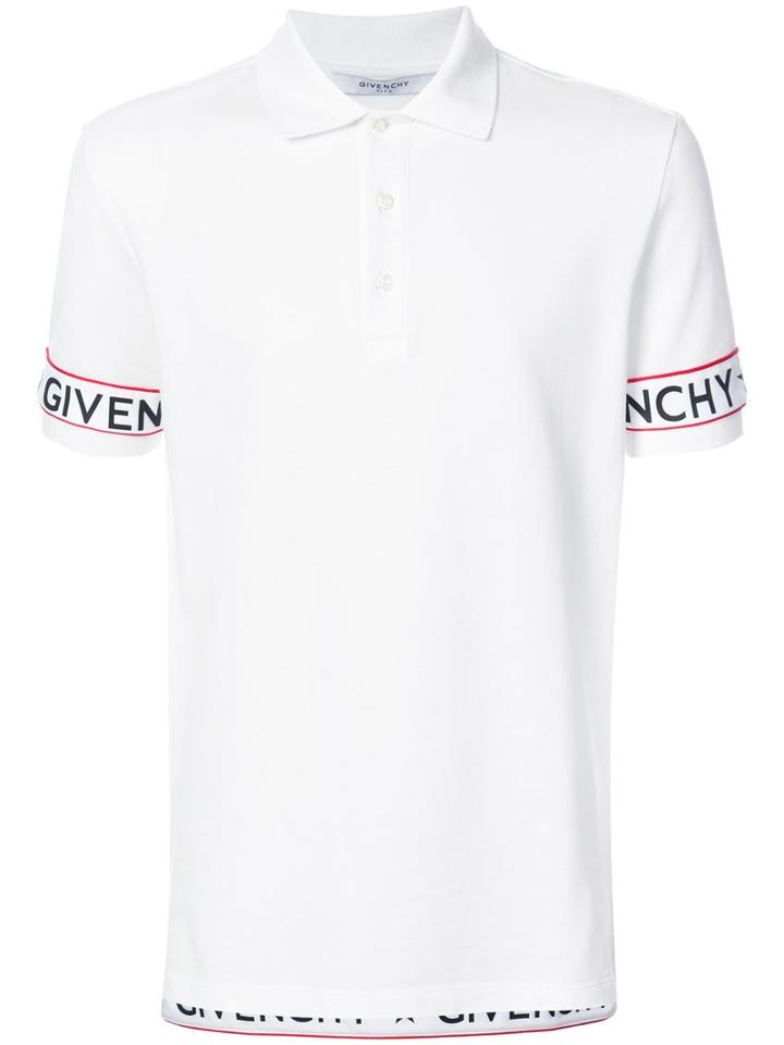 Givenchy - Logo Band Polo Shirt - Men - Cotton/polyester - M, White, Cotton/polyester