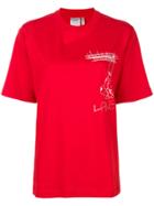 Helmut Lang Illustrated Detail T-shirt - Red