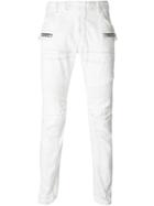 Balmain Biker Jeans - White