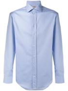 Armani Collezioni Classic Shirt, Men's, Size: 41, Blue, Cotton