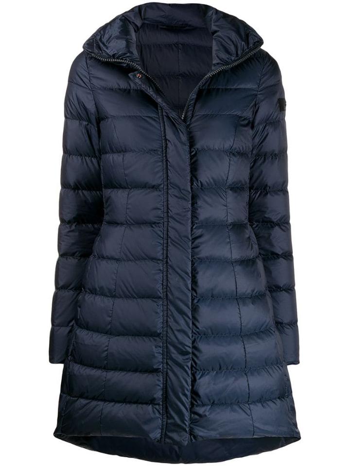 Peuterey Long Sleeve Padded Coat - Blue