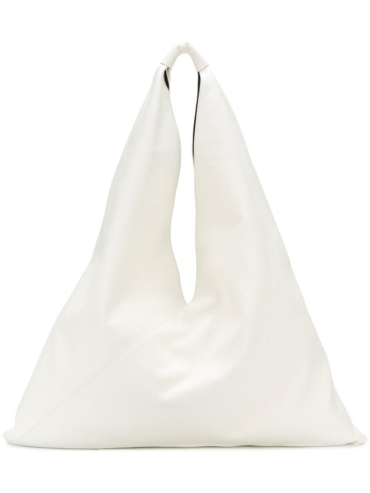 Mm6 Maison Margiela Oversized Shoulder Bag - White