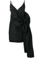 No21 Oversized Bow Detail Dress - Black