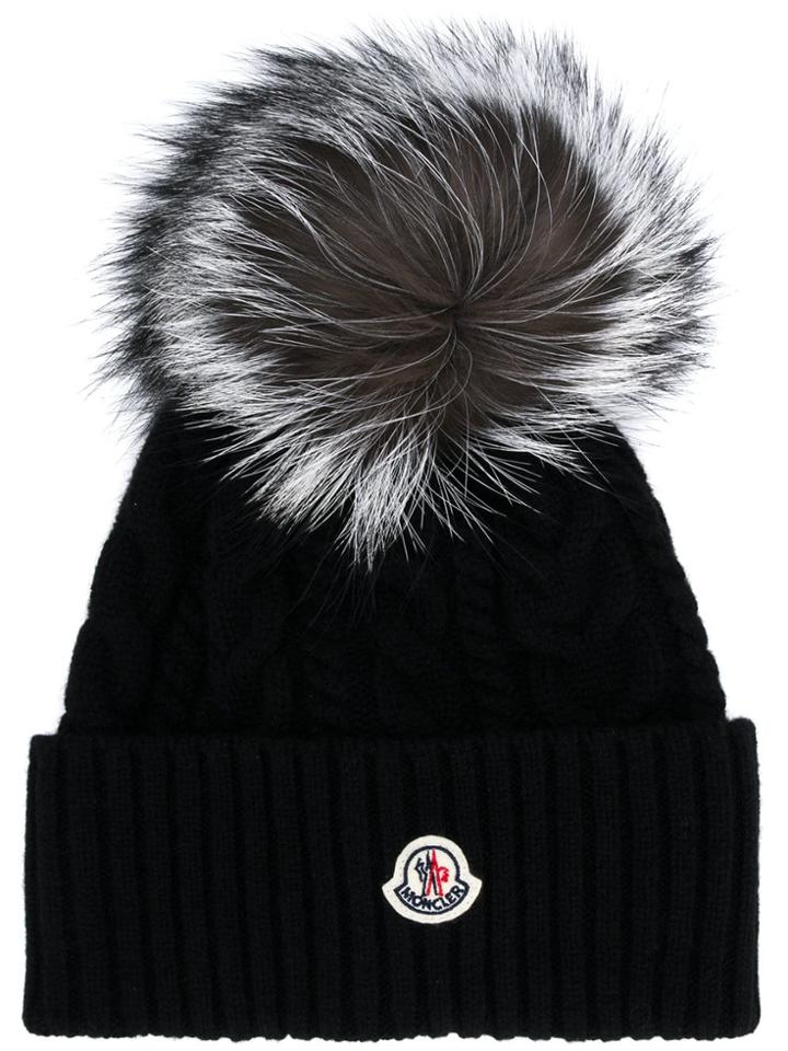 Moncler Pom Pom Beanie - Black