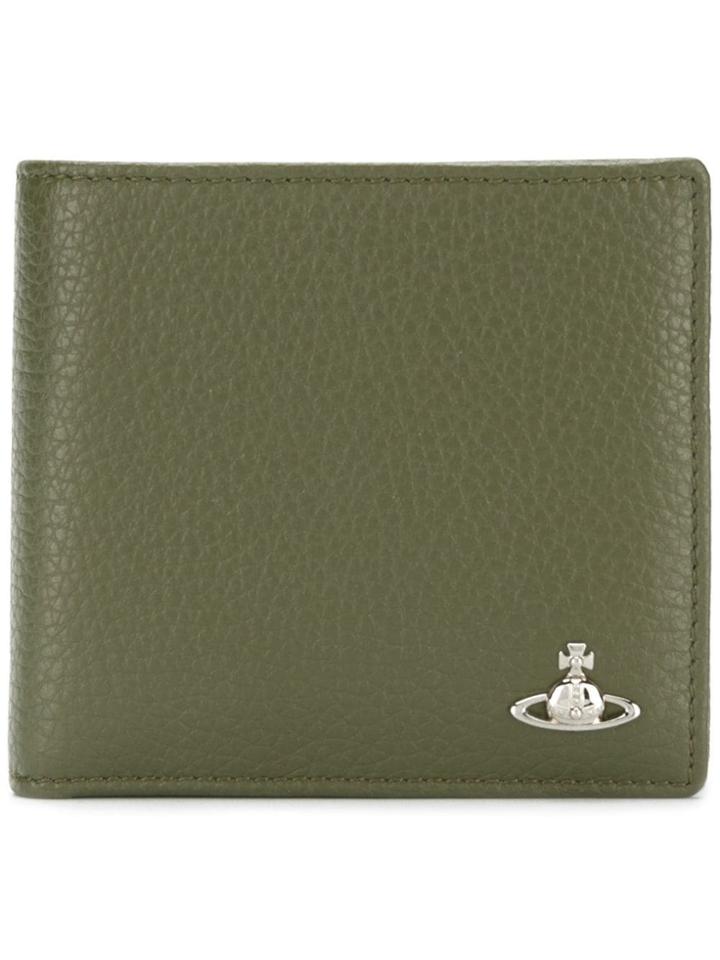 Vivienne Westwood Foldover Logo Wallet - Green