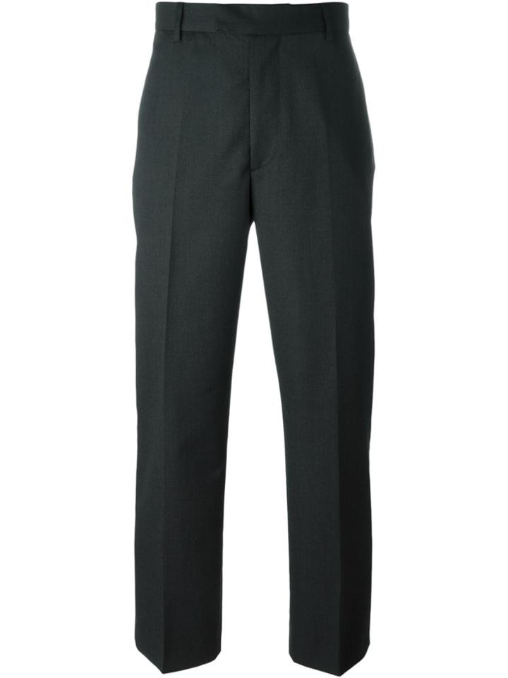 Matthew Miller 'calvin' Straight Leg Trousers - Grey