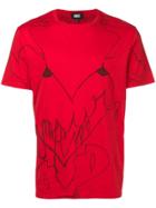Dust Graphic Print T-shirt - Red