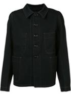 Lemaire Buttoned Jacket, Men's, Size: 50, Black, Cotton