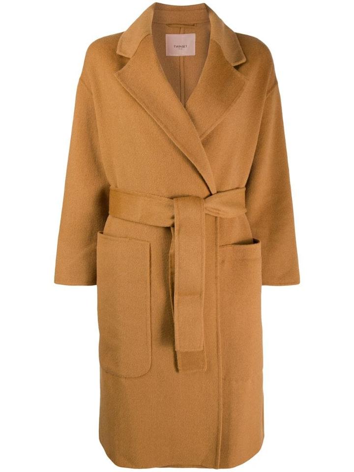 Twin-set Tie Waist Coat - Neutrals