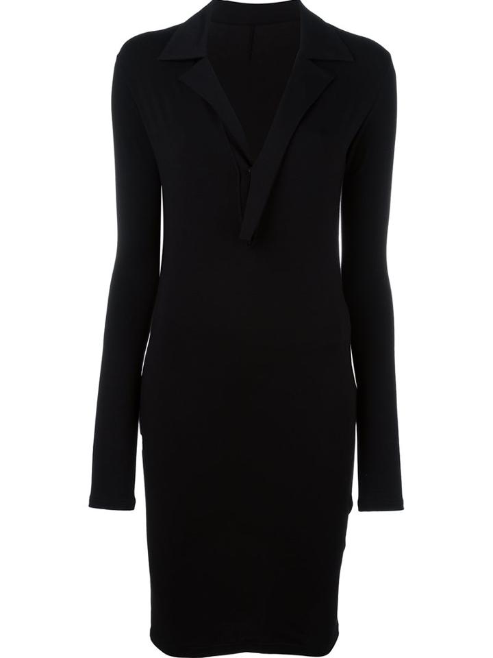 Yohji Yamamoto Notched Lapel Dress