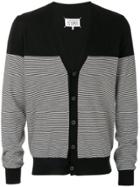 Maison Margiela Contrast Knitted Sweater - Black