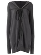 Uma Raquel Davidowicz - Tie Fastening Cardigan - Women - Cotton/acrylic - P, Grey, Cotton/acrylic