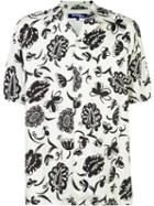 Junya Watanabe Comme Des Garçons Short-sleeve Floral Shirt, Men's, Size: Medium, White, Rayon/cupro