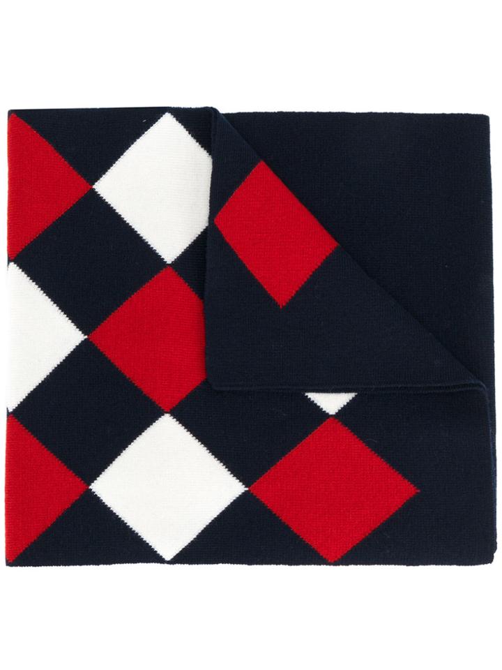 Moncler Argyle Scarf - Blue