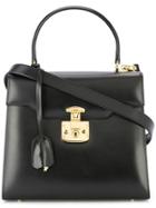 Gucci Vintage Lady Lock Logos 2way Handbag - Black