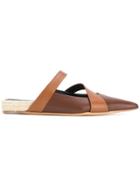 Jw Anderson Double Strap Pointed Mules - Brown
