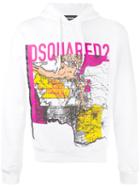 Dsquared2 - Map Print Hooded Sweatshirt - Men - Cotton - S, White, Cotton