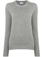 Prada Cut-out Detail Sweater - Grey
