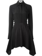 Stella Mccartney Asymmetric Shirt Dress, Women's, Size: 40, Black, Silk