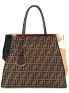 Fendi Vintage 2 Jours Zucca Hand Tote Bag - Red