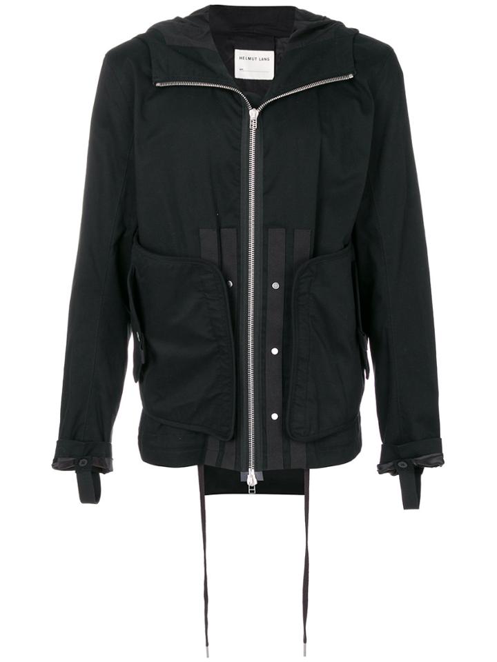 Helmut Lang Zip-up Hooded Jacket - Black