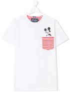 Mc2 Saint Barth Kids Teen Mickey Mouse Print T-shirt - White