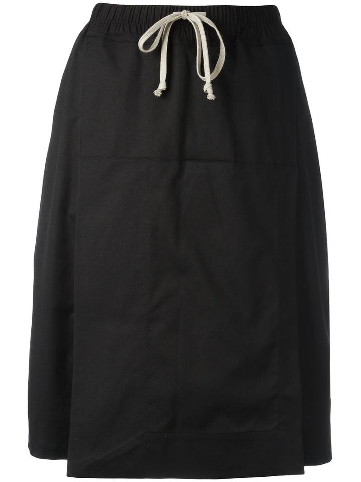 Rick Owens Drkshdw Drawstring Shorts, Women's, Size: Small, Black, Cotton