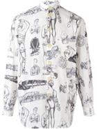 Jean Paul Gaultier Vintage 'first Aid' Printed Shirt, Men's, Size: Medium, White