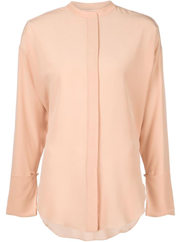 Chloé Long Sleeve Shirt, Women's, Size: 42, Nude/neutrals, Silk