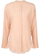 Chloé Long Sleeve Shirt, Women's, Size: 42, Nude/neutrals, Silk