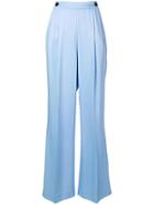 Marni Pleated Wide-leg Trousers - Blue