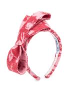 Mi Mi Sol Large Bow Headband - Pink & Purple