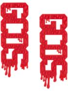 Gcds Logo Earrings - Red