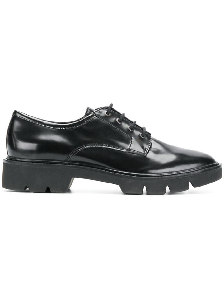 Geox Chunky Sole Oxford Shoes - Black