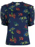 Ulla Johnson Kari Floral Blouse - Blue