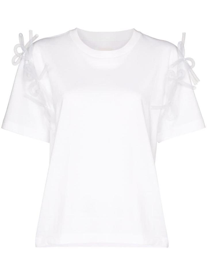 Shushu/tong Bow Detail T-shirt - White