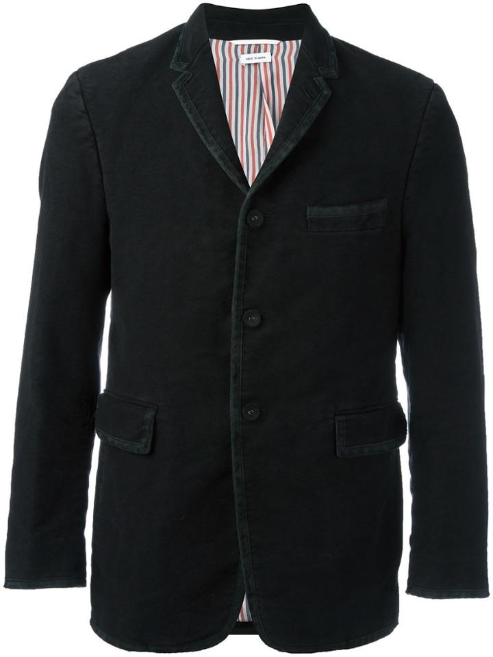 Thom Browne Buttoned Jacket - Black