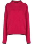 Marni Slouchy Two-tone Sweater - Pink & Purple