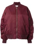 Iro Adrienne Bomber Jacket, Women's, Size: 34, Pink/purple, Nylon/polyester