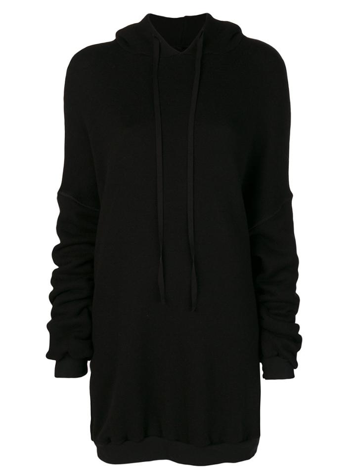 Unravel Project Hoodie Dress - Black